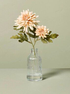 11" Faux Mini Orange Daisy Arrangement Glass Vase - Hearth & Hand Magnolia
